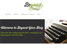 Tablet Screenshot of beyondyourblog.com